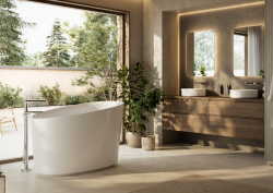 Victoria + Albert Kerid bath in bathroom