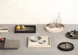 Tratto ceramic plates by Atlas Concorde and Pierre Lissoni