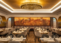 Royal Nawaab Pyramid: A New Landmark Dining Destination with wallcoverings by Newmor