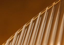 Fluted amber glass from Majestic London Fluted amber glass from Majestic London