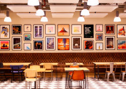 Amazon Salon with art curated by Creative Debuts