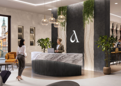 Corian® Solid Surface can be employed to truly exclaim a space