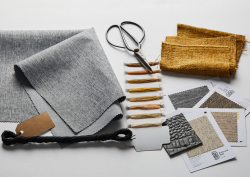 deconstructed fabric parts