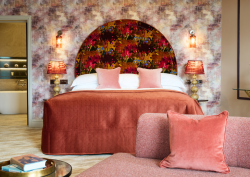 Seaham Hall Millbank Suite in velvet pink shades