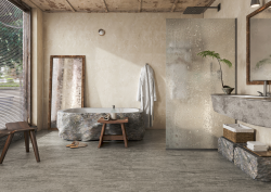 STEP GUARD fast panel in hotel bathroom design