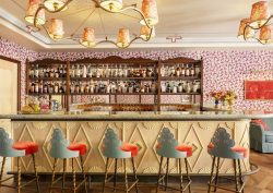 The colourful bar at Le Grand Mazarin