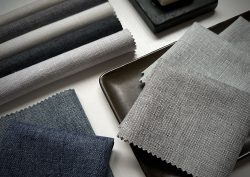 flat shot of fabric samples Laon from Skopos