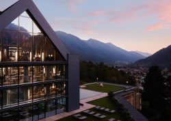 mountain view from Lefay Resort & SPA Dolomiti , member of Beyond Green portfolio