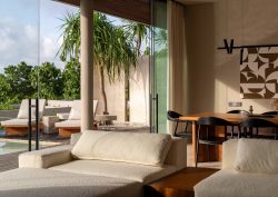 Lyvin Melasti suite carved gently into the limestone hills of Bali’s Bukit Peninsula