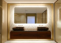 bathroom pod in Mayfair Park Residences by StoneBathwear