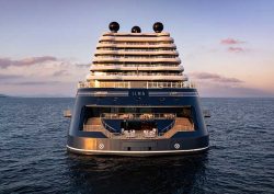 The back of Ilma, the latest ship to join Ritz-Carlton's fleet of superyachts