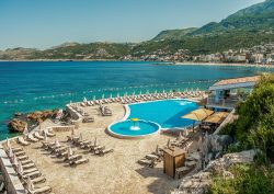 Radisson Montenegro swimming pool and terrace overlooking the sea