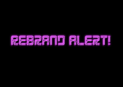 Rebrand Alert text as a neon sign