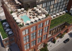 render of roof top view of The Hoxton Nashville