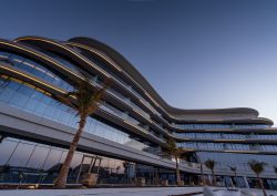 curved and contemporary exterior of SO Ras AL Khaimah curved and contemporary exterior of SO Ras AL Khaimah