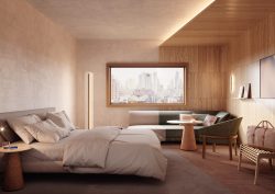 Ligne Roset sample room for Novotel designed by RF Studio