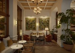 paintings curated by Artiq in Six_Senses_London_Whiteley's_Bar_
