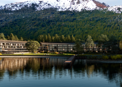 view of lake, mountain and hotel - The Meliá Collection Terrazas del Guitérrez will be located in Bariloche