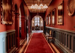 corridor at The Elvetham Hotel with period details and Ege carpet