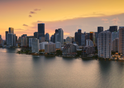 skyline view of Brickell district in Miami - location for new SIRO