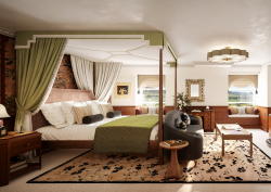 render of new tower residence bedroom at gleneagles