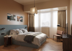 render of guestroom for BobW Berlin signing