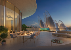 cgi of Mandarin Oriental Residences Abu Dhabi