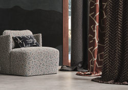 chair and curtains in Momentum from Harlequin - a distinct and versatile collection for AW25