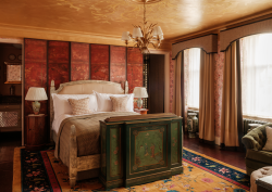 guestroom inspired by Coco chanel in The Fife Arms