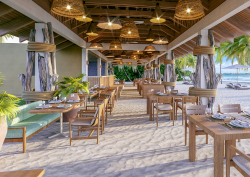 open air restaurant and beach at Zel Punta Cana