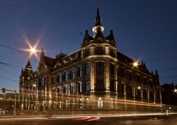 exterior at night Mandarin Oriental Conservatorium, Amsterdam