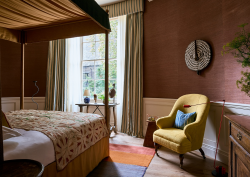 guestroom in The Zetter Bloomsbury designed by Thurston interiors