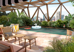 rooftop pool at Mama shelter Singapore