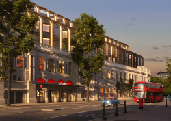 external render of proposed citizenM London Olympia