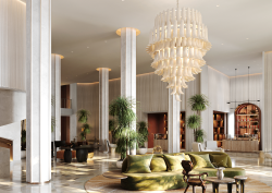 render of redesign for Delano Miami Beach