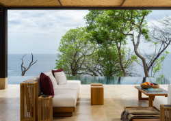 ocean view from open plan terrace at Residence 22 at Nekajui, a Ritz-Carlton Reserve, Peninsula Papagayo in Costa Rica