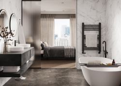 Crystal Marble Offset Tile Hotel room Grant WEstfield surfaces