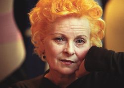 BTT0E9 Vivienne Westwood, fashion designer, London, England.