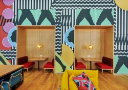 colourful mural in citizenM NoMa Washington