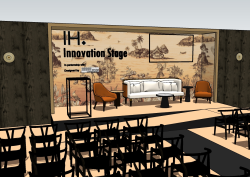 The Innovation Stage at the Independent Hotel Show 2024 designed by Design Command