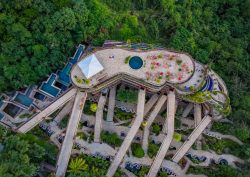 Jade Mountain aerial view