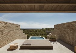 sundeck and swimming pool at Terrestre Mexico